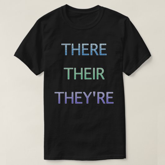Da sind sie Grammatikkkers T-Shirt (Design vorne)