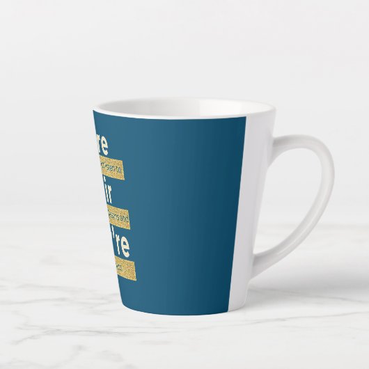 Da sind sie nicht Englisch Grammar Funny Milchtasse (Rechts)