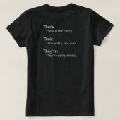 Da sind sie Shirt (Design Rückseite)