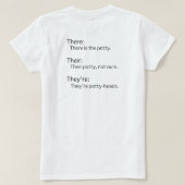 Da sind sie T-Shirt (Design Rückseite)