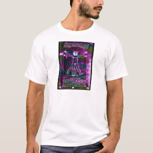 Da Vinci-Anteil Mann colorized blacklight T-Shirt