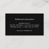 Da Vinci coffee roasters minimal vitruvian man Visitenkarte (Rückseite)