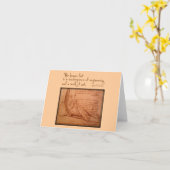 da Vinci: "Der menschliche Fuß ist..." Karte (Gelbe Blume)