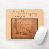 da Vinci: "Der menschliche Fuß ist… " Mousepad (Mit Mouse)