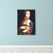Da Vinci - Die Frau mit der Ermine Leinwanddruck (Insitu (Holzboden))