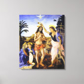 Da Vinci Die Taufe Christi Fine Art Classic Leinwanddruck (Vorderseite)