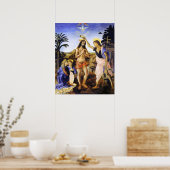 Da Vinci Die Taufe Christi Fine Art Classic Poster (Küche)