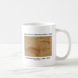 Da Vinci-Entwurf für eine Flugmaschine Kaffeetasse