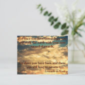 Da Vinci Flying Gedicht 🚁 ✨ Budget Special Postkarte (Stehend Vorderseite)