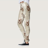 Da Vinci-Fötus-Zeichnungen Leggings (Links)