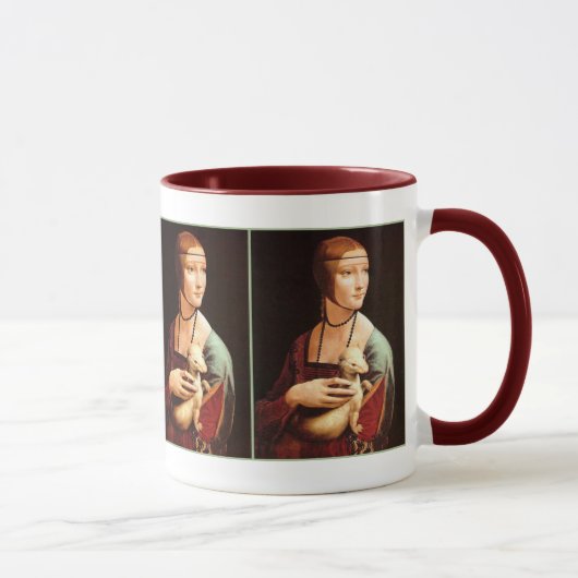 Da Vinci: Frau mit der Ermine Tasse (Rechts)
