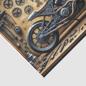 Da Vinci garage and steampunk bike Seidenpapier (Ausschnitt)