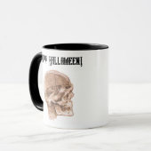Da Vinci Halloween Science Anatomie Skull Print Tasse (Vorderseite Links)
