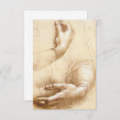 Da Vinci Hände Einladungen (Vorne/Hinten)