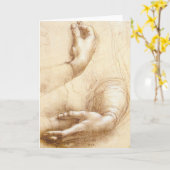 Da Vinci-Handgruß-Karte Karte (Gelbe Blume)