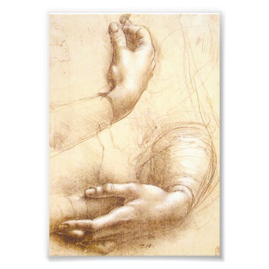 Da Vinci Hands Fotodruck (Vorne)
