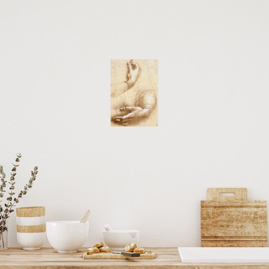 Da Vinci Hands Poster (Küche)