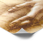 Da Vinci Hands Poster (Ecke)