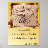 Da Vinci Helicopter Phantastischer Haushalt Sonder Poster (Vorne)
