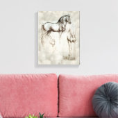 Da Vinci Horse Leinwanddruck (Insitu (Wohnzimmer))
