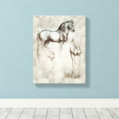 Da Vinci Horse Leinwanddruck (Insitu (Holzboden))