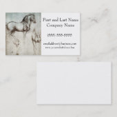 Da Vinci Horse Study Renaissance Sketch Kunst, Dic Visitenkarte (Vorne/Hinten)