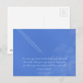 Da Vinci inspirierendes Flugangebot Postkarte (Vorne/Hinten)