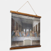 da Vinci ist das letzte Abendessen Wandteppich Mit Holzrahmen (Gewinkelt)