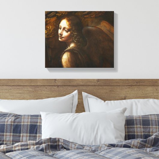 Da Vinci Jungfrau der Rocks Angel Leinwand Wrap (Insitu (Schlafzimmer))