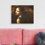 Da Vinci Jungfrau der Rocks Angel Leinwand Wrap (Insitu (Wohnzimmer))