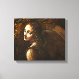 Da Vinci Jungfrau der Rocks Angel Leinwand Wrap