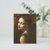 Da Vinci Jungfrau des Rocks Angel Postcard Postkarte (Stehend Vorderseite)