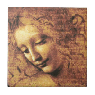 Da Vinci La Scapigliata Kachel