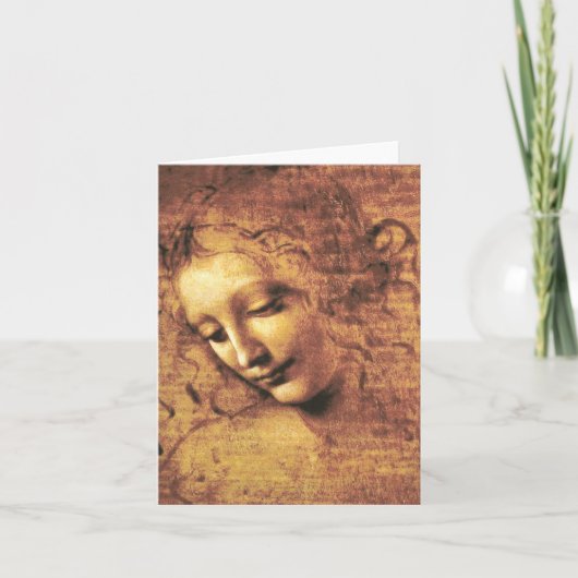 Da Vinci La Scapigliata Karte (Vorderseite)