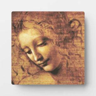 Da Vinci La Scapigliata Plakette Fotoplatte