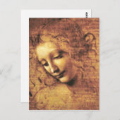 Da Vinci La Scapigliata Postcard Postkarte (Vorne/Hinten)