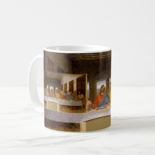Da Vinci Last Supper Fine Art Classic Kaffeetasse (Vorderseite Links)