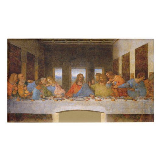 Da Vinci Last Supper Fine Art Classic Namenschild (Vorderseite)
