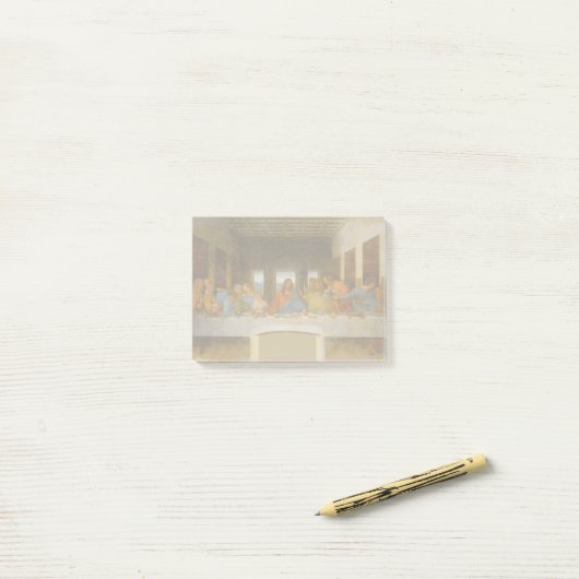 Da Vinci Last Supper Fine Art Classic Post-it Klebezettel (Auf Schreibtisch)