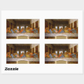 Da Vinci Last Supper Fine Art Classic Rechteckiger Aufkleber (Blatt)