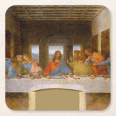 Da Vinci Last Supper Fine Art Classic Rechteckiger Pappuntersetzer (Vorderseite)