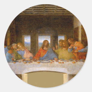 Da Vinci Last Supper Fine Art Classic Runder Aufkleber