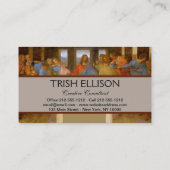 Da Vinci Last Supper Fine Art Classic Visitenkarte (Rückseite)