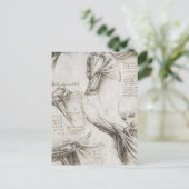 Da Vinci, Leonardo - Anatomie-Studie Postkarte (Stehend Vorderseite)