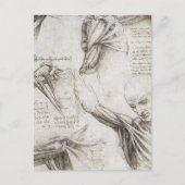 Da Vinci, Leonardo - Anatomie-Studie Postkarte (Vorderseite)
