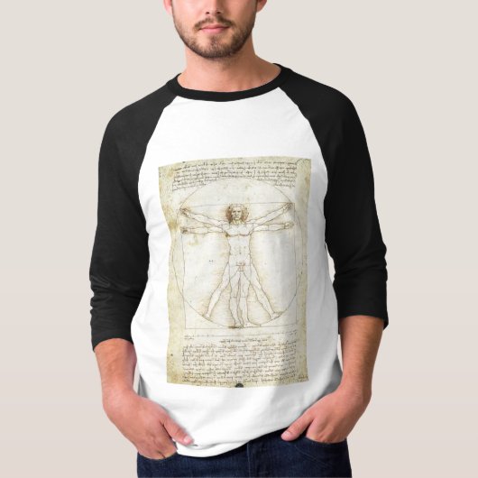 DA-vinci-LEONARDO-Anteil-von-d-menschlichzahl T-Shirt (Vorderseite)