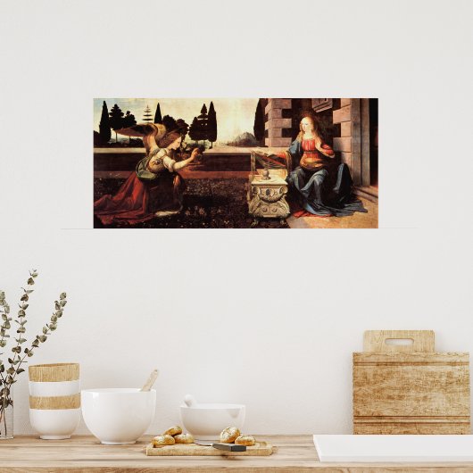 Da Vinci, Leonardo - Die Ankündigung Poster (Küche)