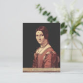 Da Vinci Leonardo - La belle ferronnière Postkarte (Stehend Vorderseite)