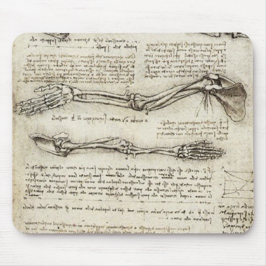 Da Vinci, LEONARDO - Studie der Anatomie Mousepad (Vorne)