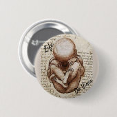 Da Vinci Life Button (Vorne & Hinten)